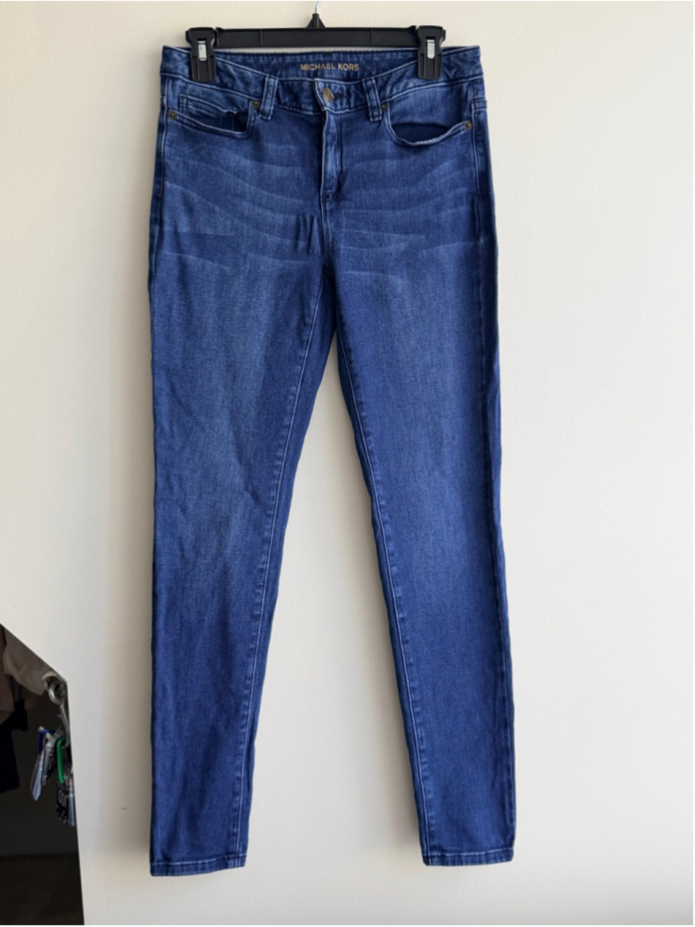 Michael Kors Izzy Skinny Jeans Size 4 Medium Wash Stretch Denim